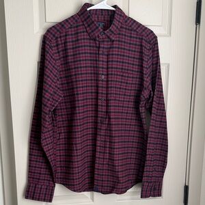 Bonobos Red and Black Checkered Casual Shirt